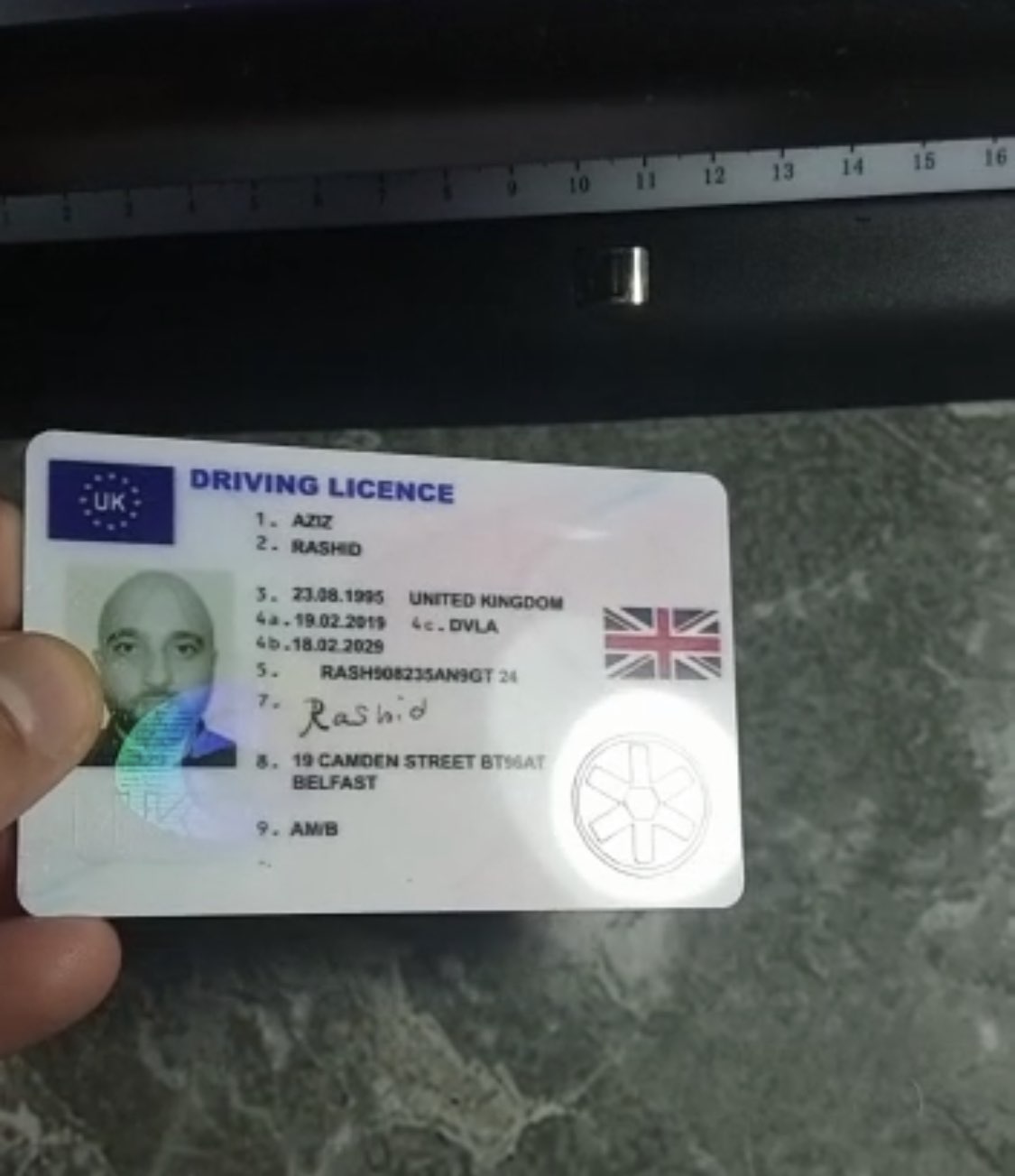 identity document number uk